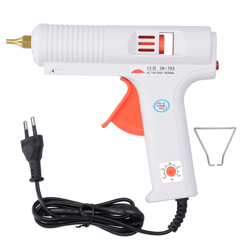 Hot Melt Glue Gun Adjustable Temperature Industrial High Power DIY Tool 11mm 110W 100‑240VEU Plug