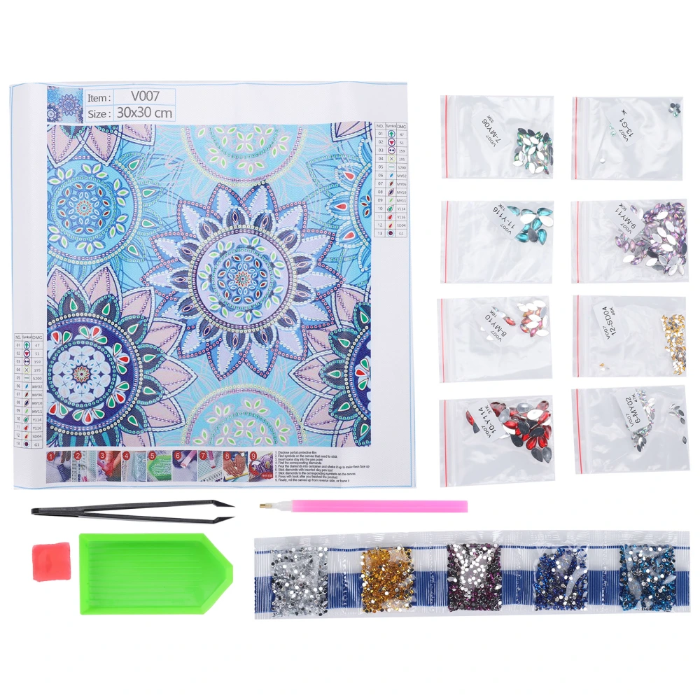 5D Diamond Painting Kit Kaleidoscope Mandala Drawing Art Decor DIY Craft Decorations