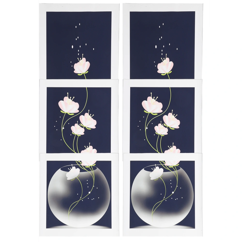 2 Set Flower Canvas Painting Decorative Living Room Bedroom Background Wall Art Supplies