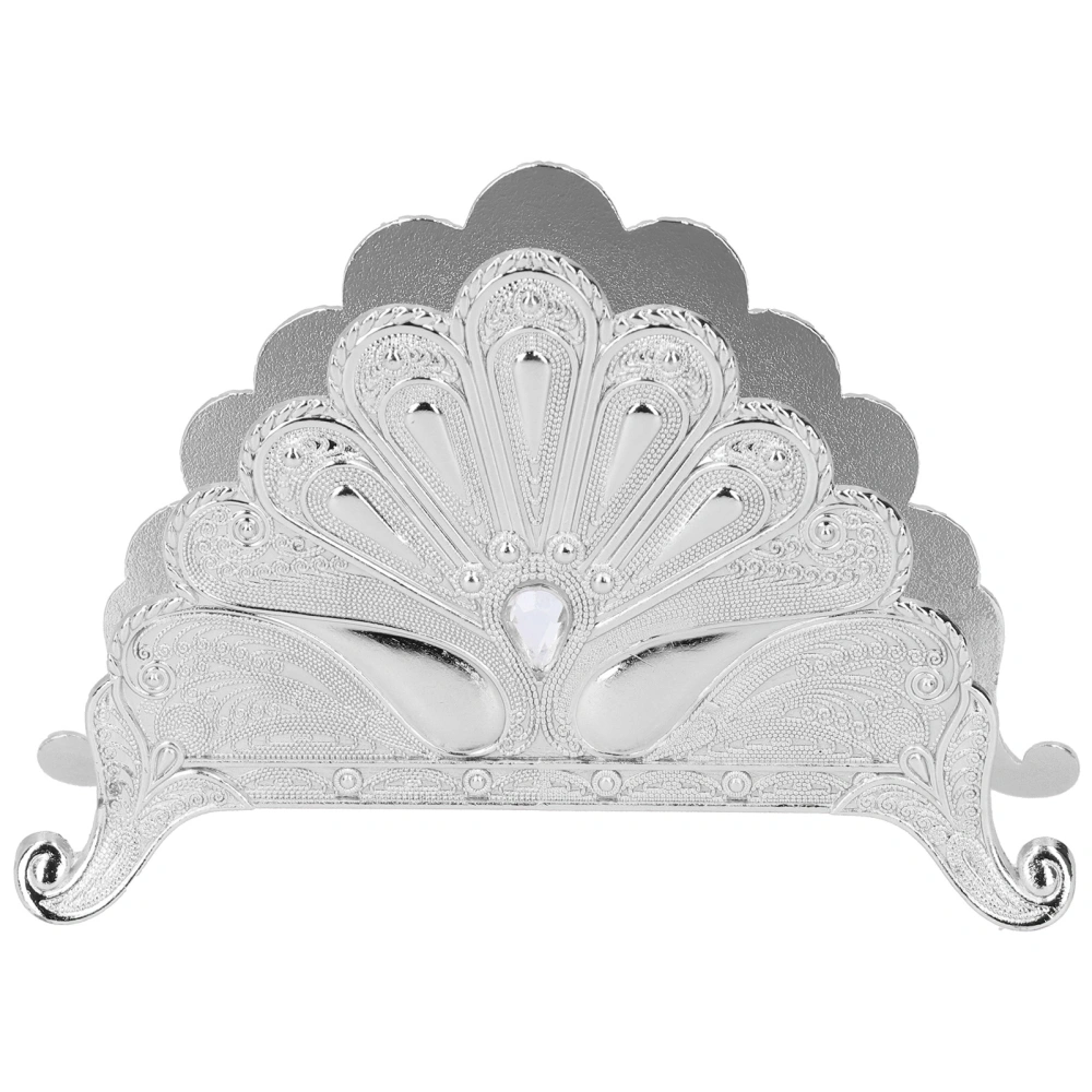 Retro Serviette Holder Table Napkin Rack Tissue Dispenser European Style OrnamentsSilver