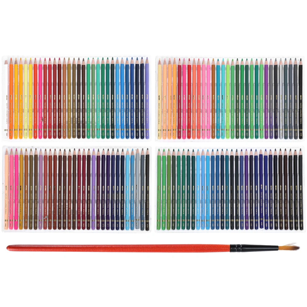 Colored Pencil Set 120 Colors WaterSoluble Painting Kit Brush for Artist Students