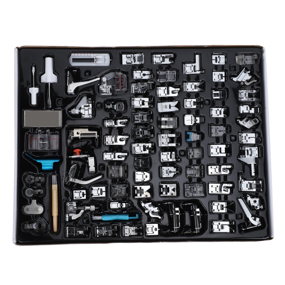 82Pcs Sewing Machine Presser Foot Set MultiFunction Specifications Accessories for Home