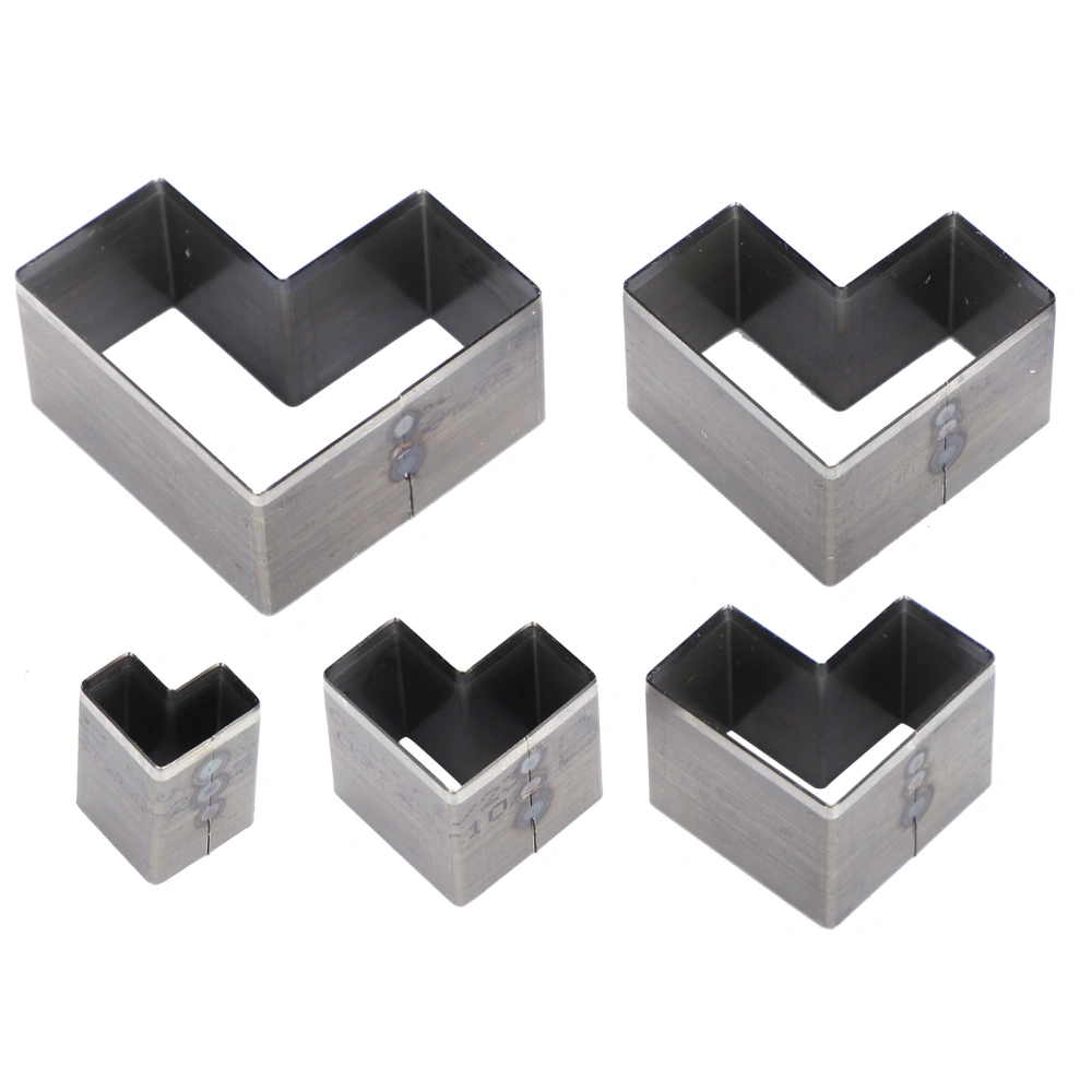 5Pcs Leather Cutting Dies Set Hollow Punch Cutter HandMade Punching Mold for Bag Belt Wallet