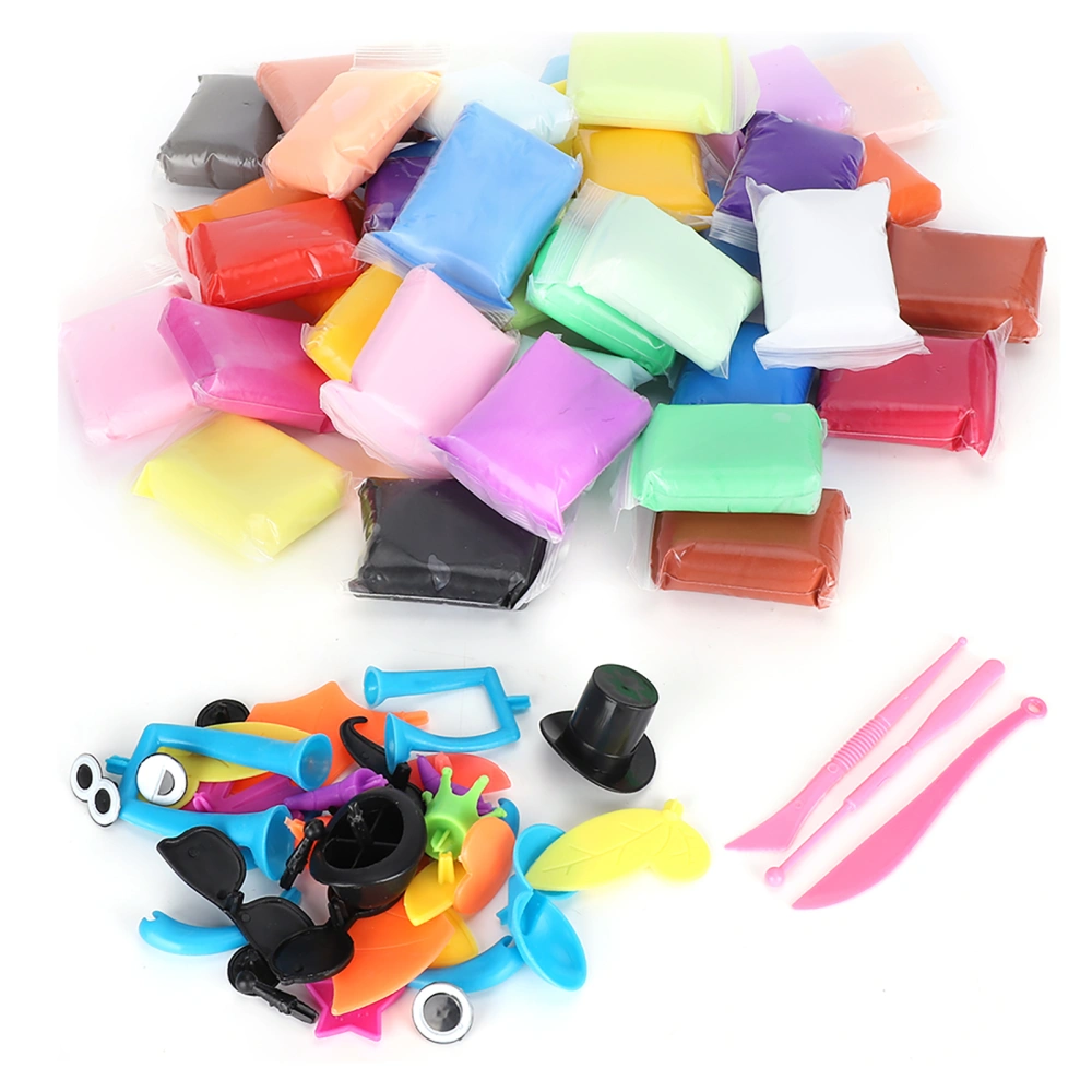 36 Colors Kids Clay Kit DIY Super Light Modelling Child Educational Toy Sculpting Tools