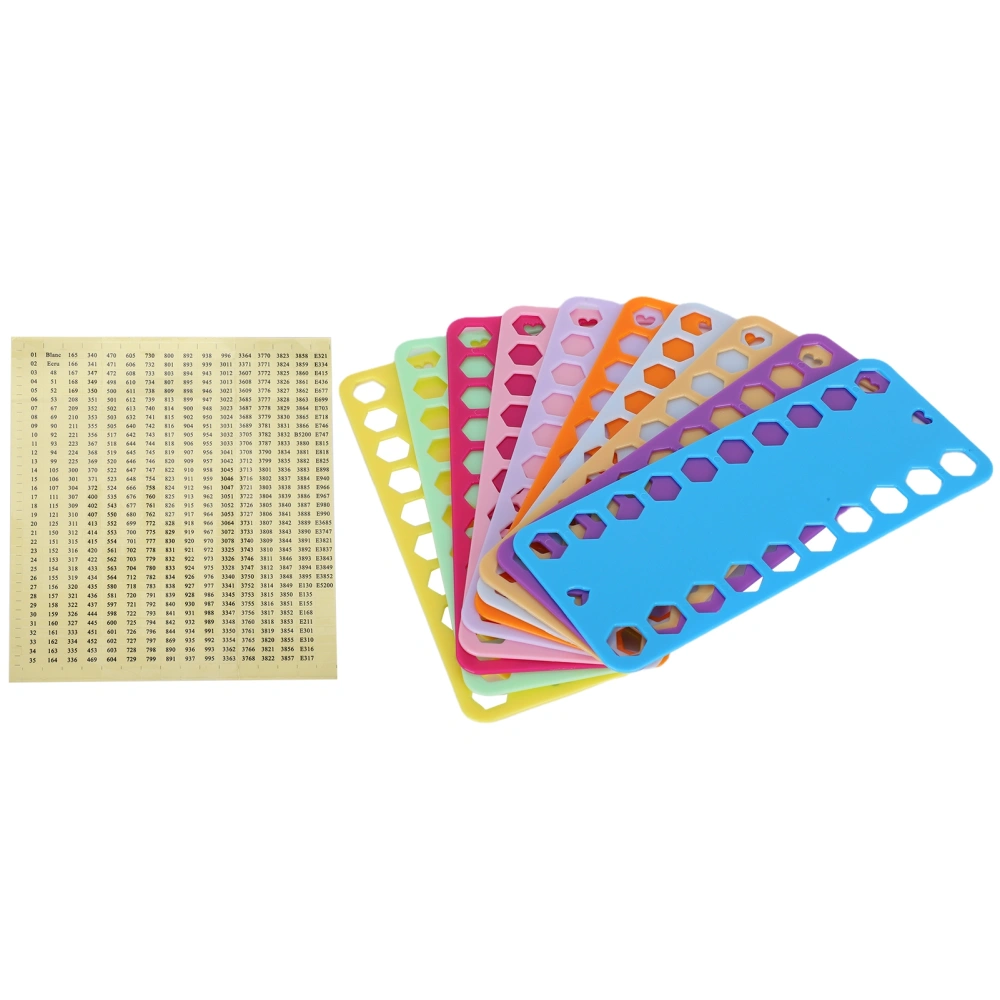 20Pcs Cross Stitch Threads Organizer Embroidery Plastic Winding Board 1Pc Digital Sign