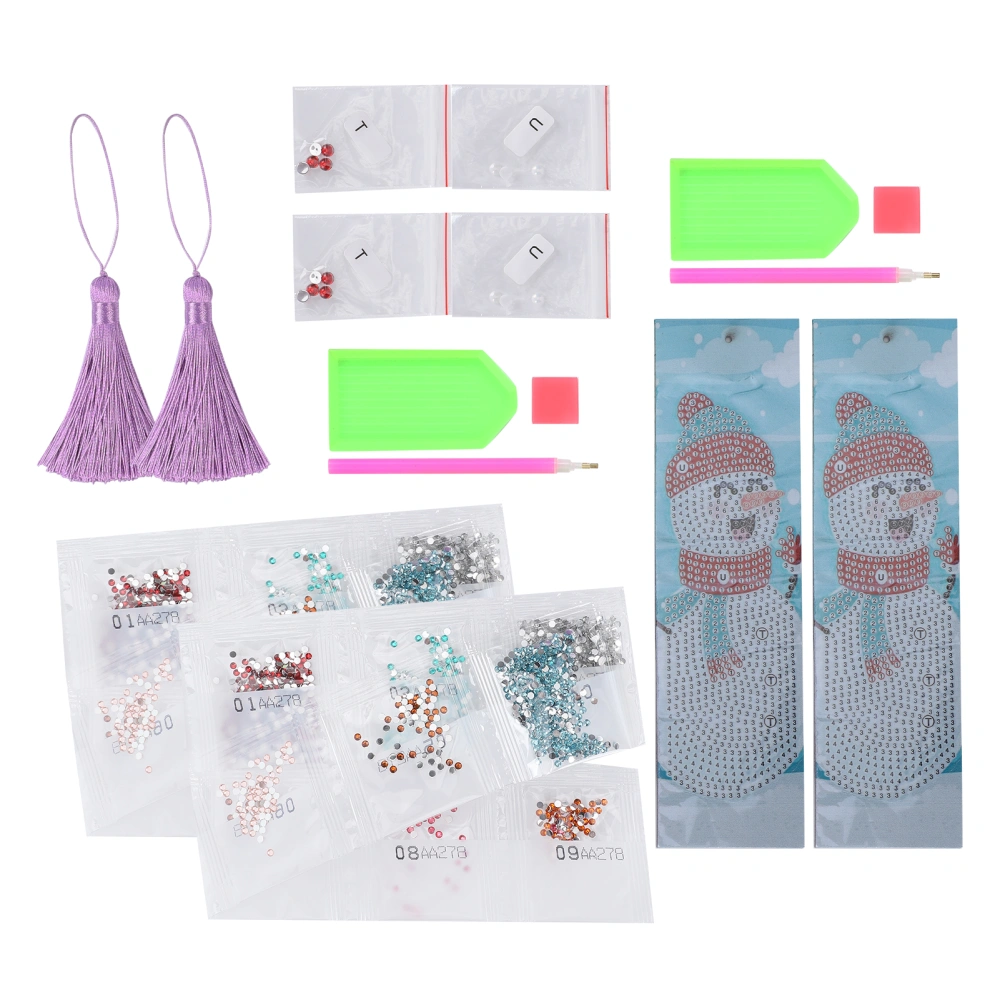 2 Set Diamond Painting 5D Resin Rhinestones DIY Christmas Snowman Embroidery CrossStitch Craft