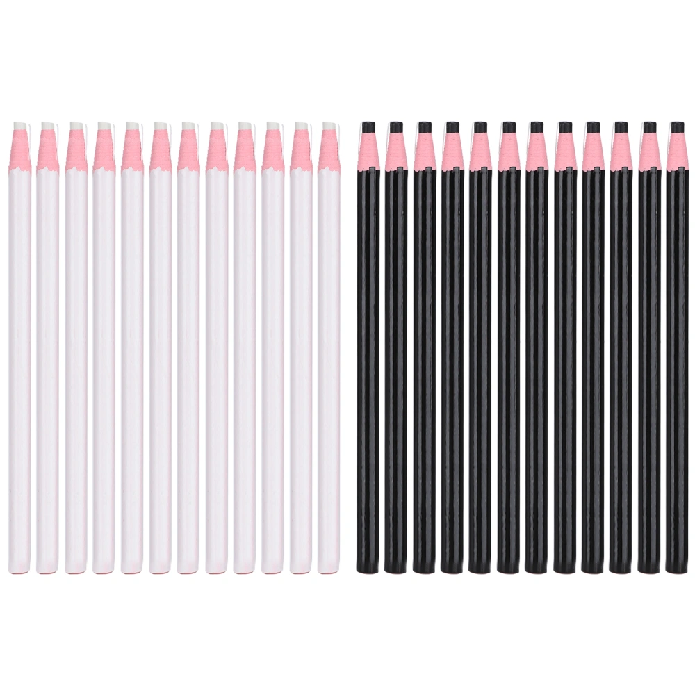 24Pcs Tailor Chalk Pens Line Drawing Clothing Glass Ceramic Furniture Marking Pencil