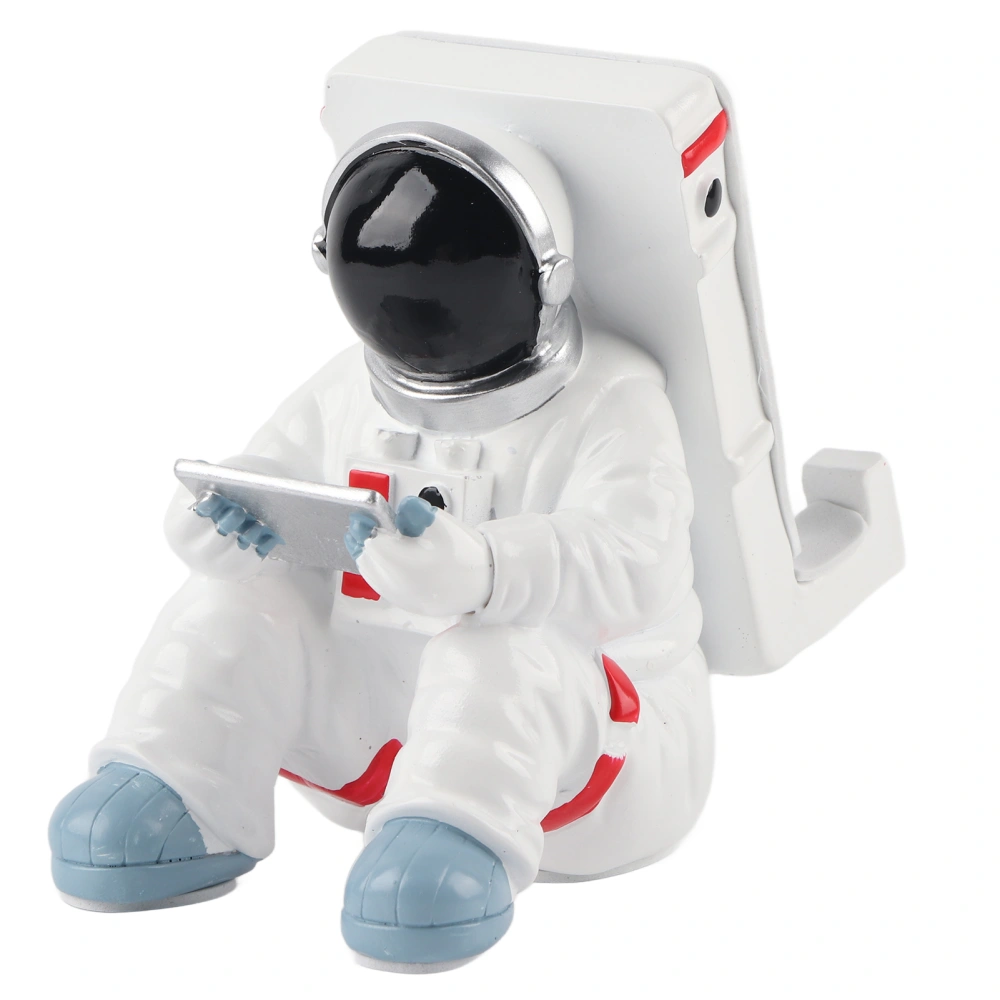 MultiFunction Mobile Phone Stand Resin Astronaut Figurine Statue Desktop Phone Bracket