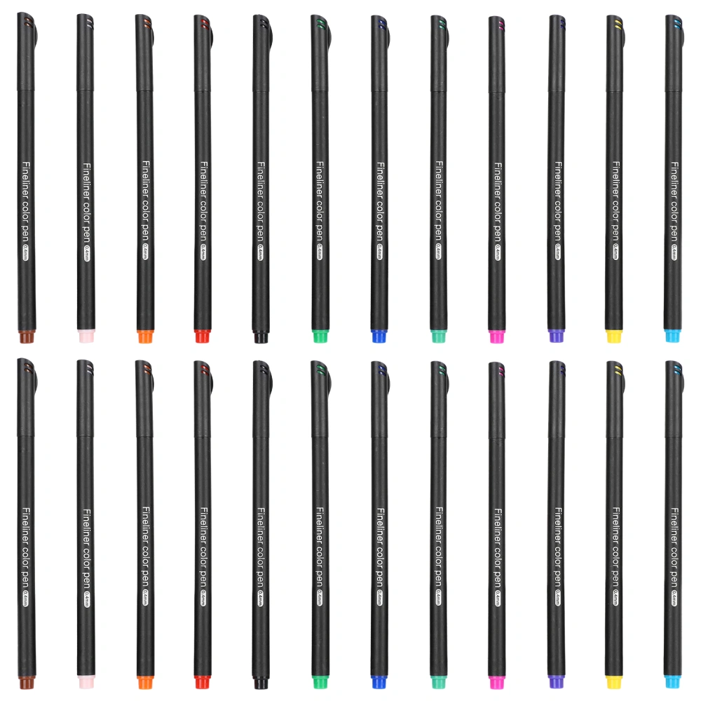 0.4mm Fine Point Colored Line Drawing Pens Journal Markers Fineliner Painting Accessories