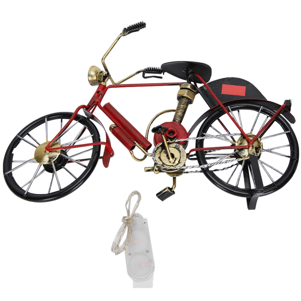 Red Mini Modern Bicycle Model Artwork Home Shop Decoration Ornament Birthday Gift