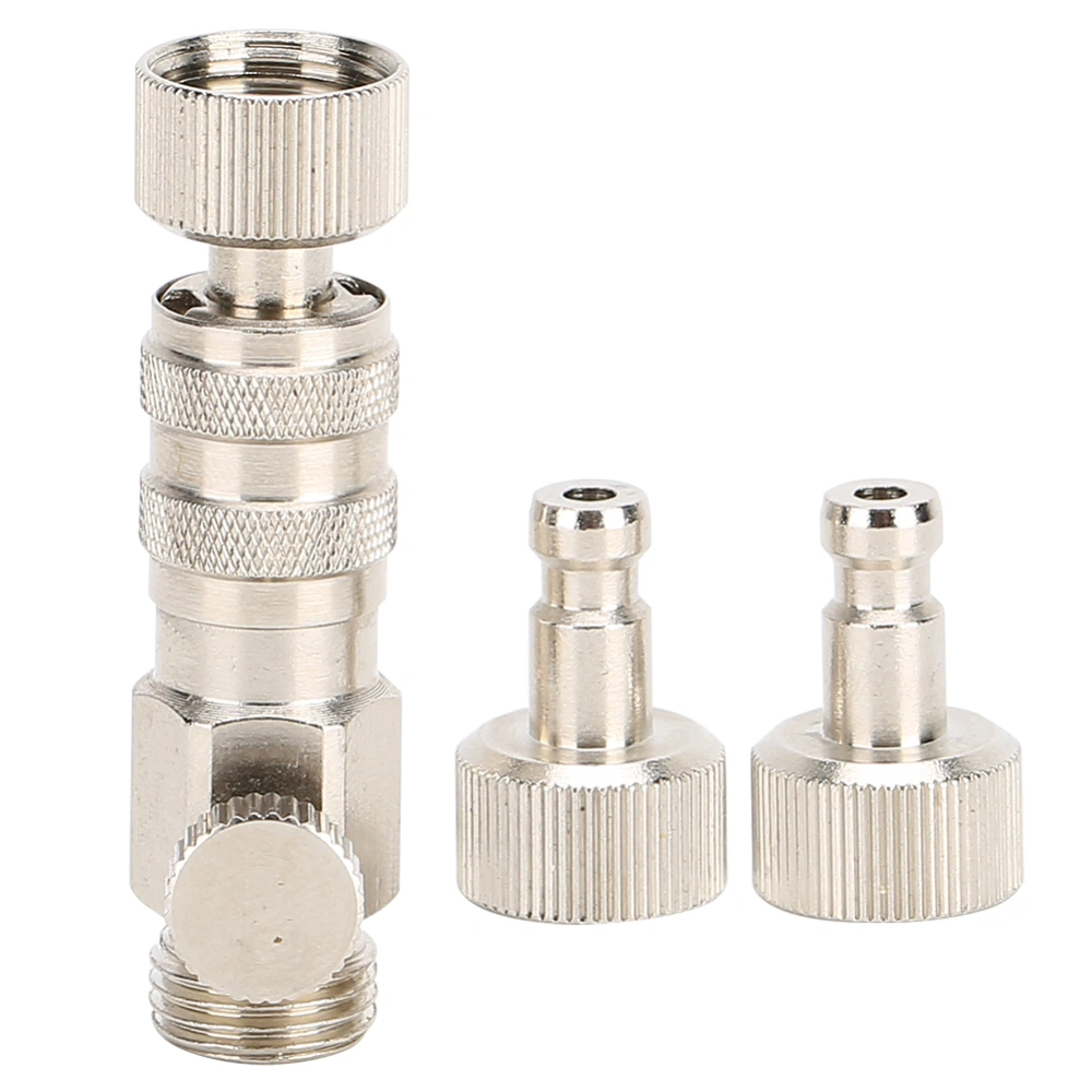 3pcs Airbrush Connector Quick Release Coupling with Air Flow Adjustment Air Compressor Fitting