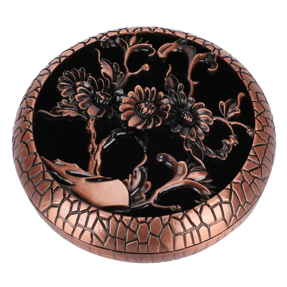 Incense Burner Holders Chrysanthemum HollowCarved Home Ornaments w Fire Retarndant Cotton