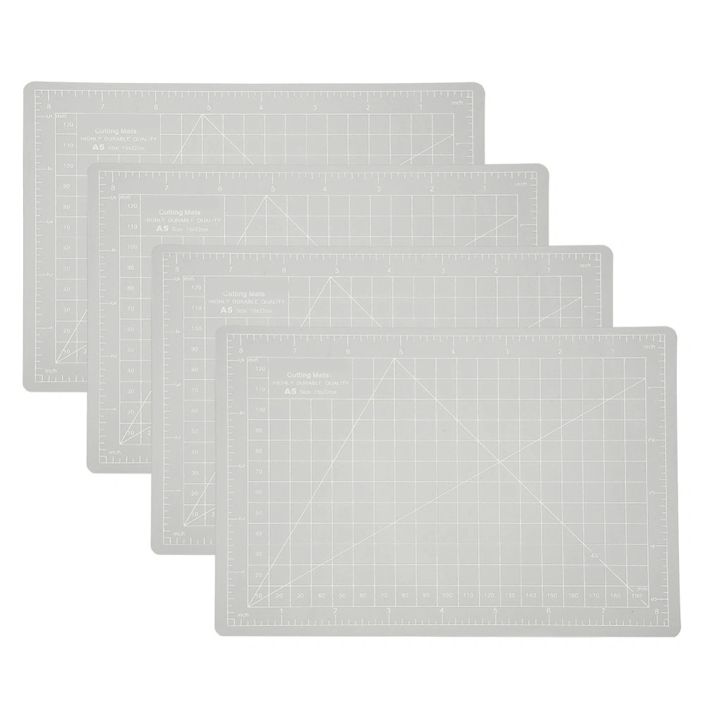 4Pcs Cutting Mats Manual Model A5 Paper Cutting Board Engraved Seals Pad Art Supplies