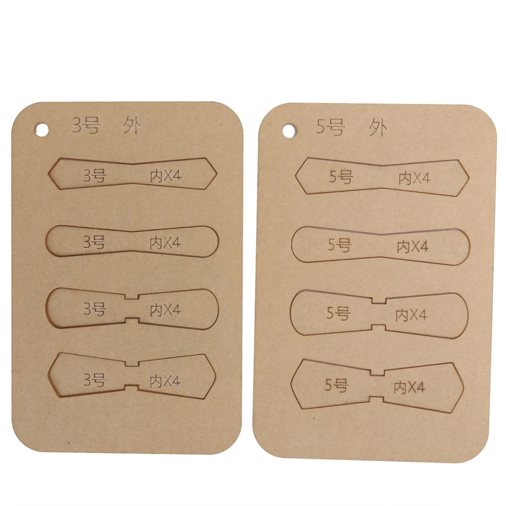 10Pcs Leather Acrylic Template DIY HandMade Craft Zipper D Ring Pull Tabs Sheet Stencil Tools