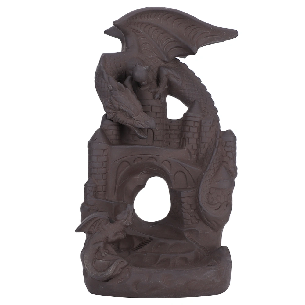 Backflow Incense Burners Creative Castle Pterosaur Shape Waterfall Burner Handcraft Home Decoration