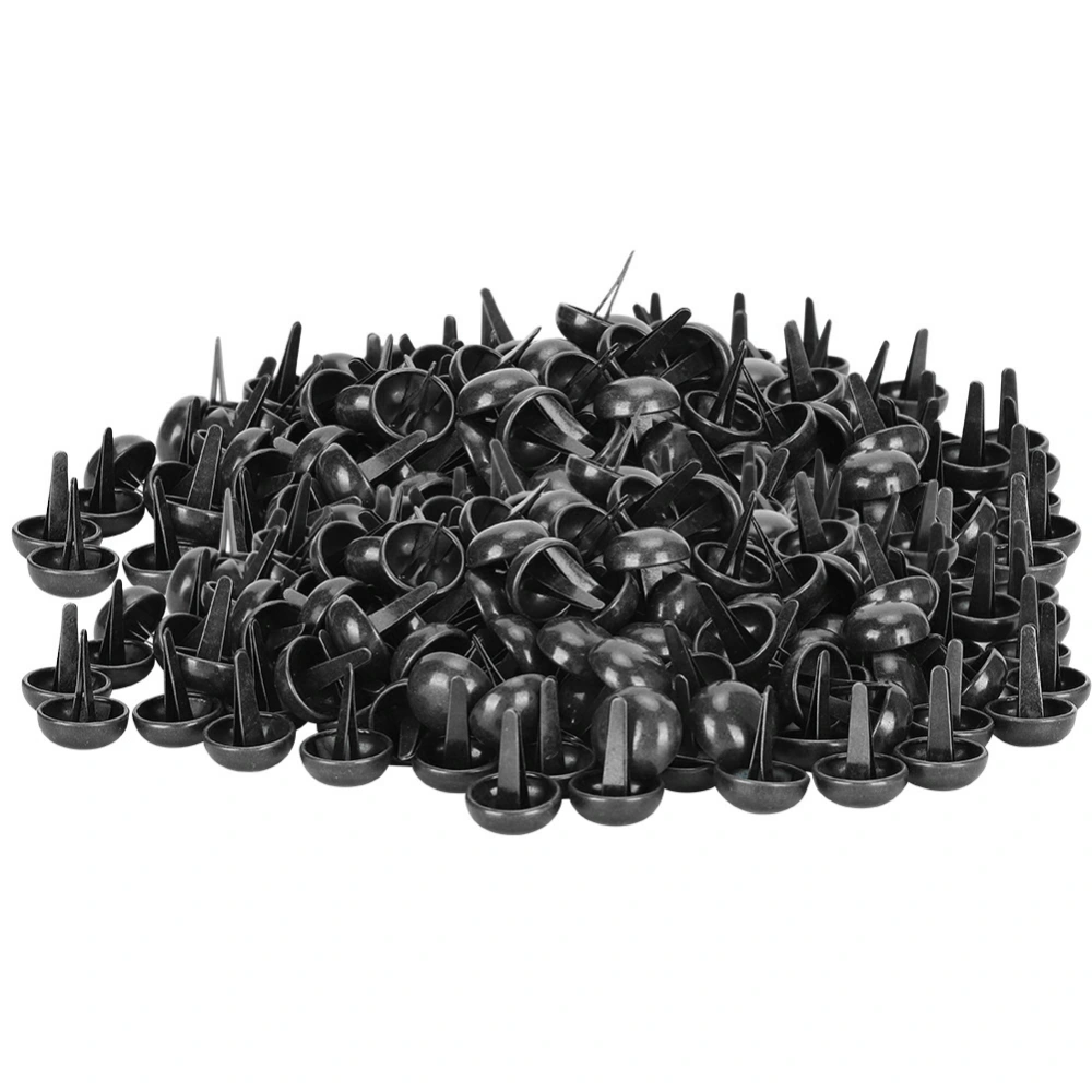 200Pcs Feet Pin Mushroom Shaped Tapered Stud 15mm Hardware Fitting for Leatherware Bag Suitcase