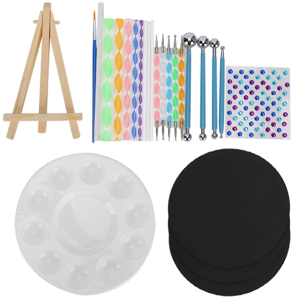 Mandala Dot Tool Set Template Painting Canvas Rock Drawing Paint Tray Professional Supplies