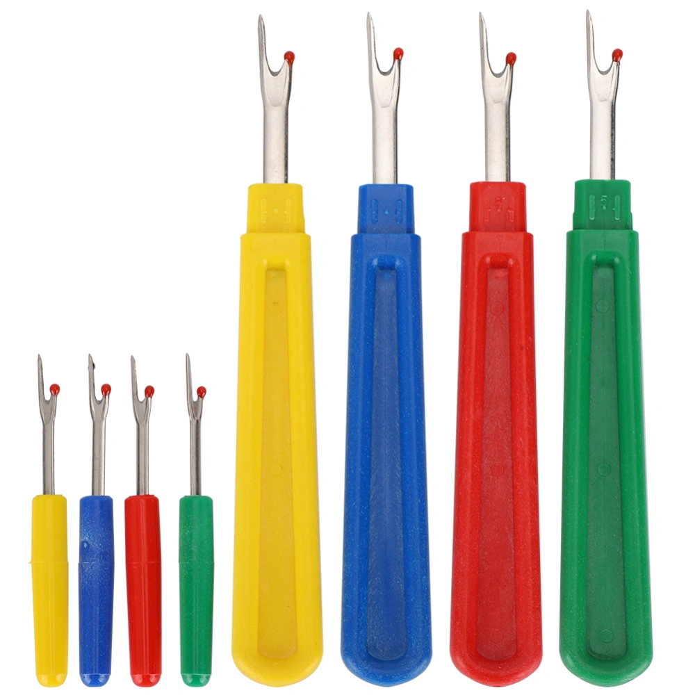 8Pcs Seam Ripper Hand Sewing Cross Stitch DIY Tool Color Handle Stitch Ripper Small Medium