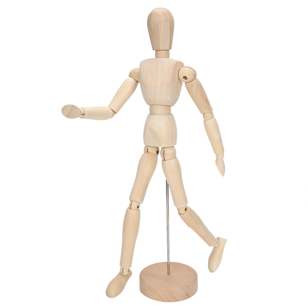 Wooden Human Figure Model Toy Movable Limbs Puppet Art Sketch Models Home Decoration