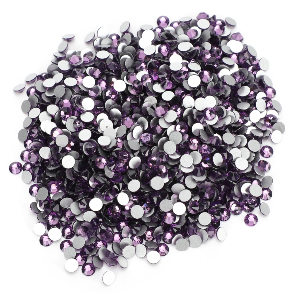 1440Pcs Crystal Glass Rhinestones A Flat Back Jewelry Decoration Diamond ss20 Purple