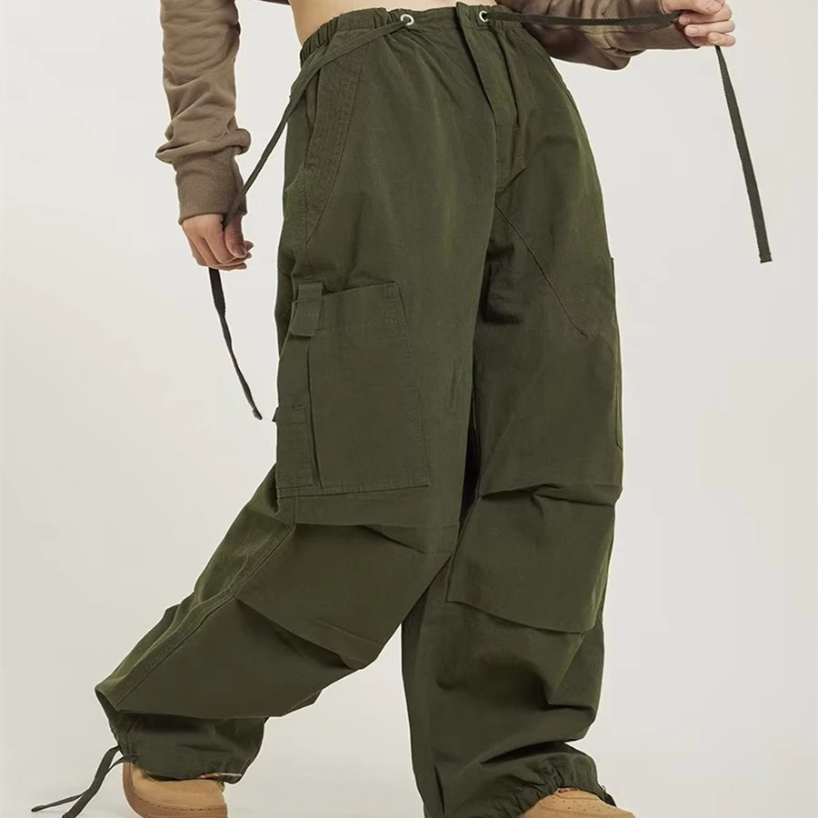 American Retro High Street Straight Wide Leg Casual Pants