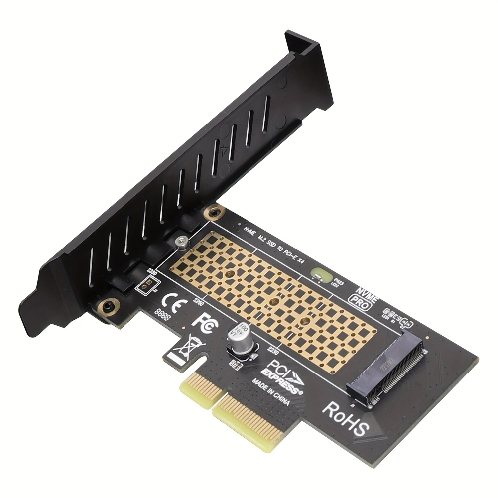 ZoeRax M.2 NVME SSD To PCIe 4.0 Adapter Card, 64Gbps SSD PCIe4.0 X4 Adapter For Desktop PC , PCI-E GEN4 Full Speed
    