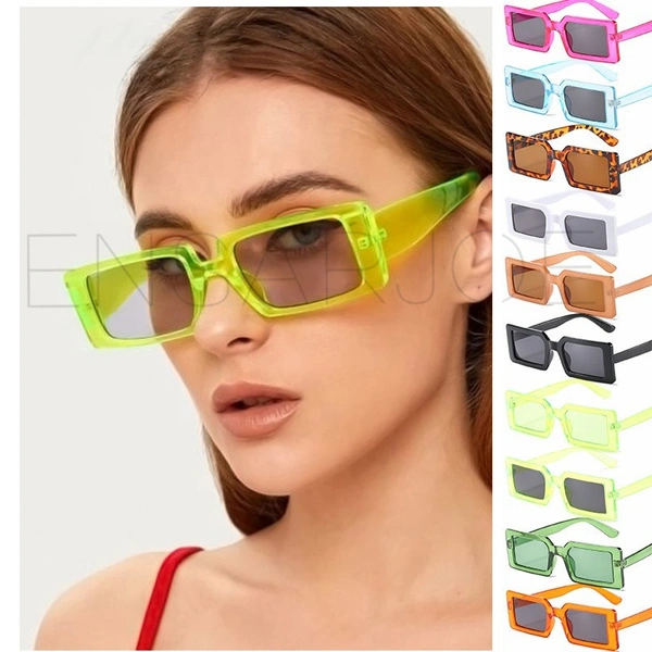 Fashion Small Square Frame Sunglasses Men's and Women's Personality Transparent Casual Travel Sunglasses