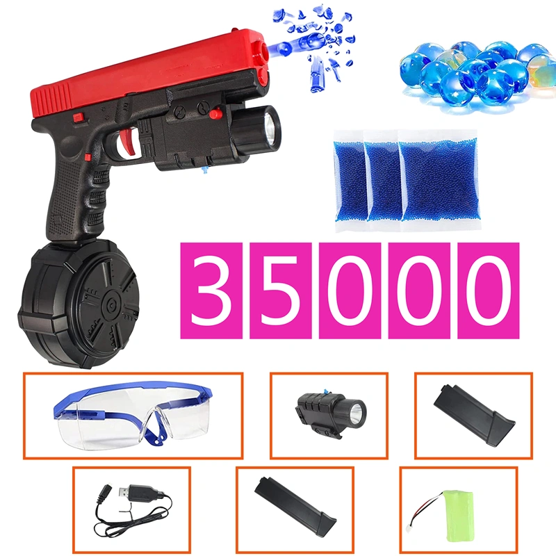 Glock Gel Blaster Highly Assembled Toy Outdoor Fun  Activities Water Bead Games,Gift For Kidss,For Ages 12+