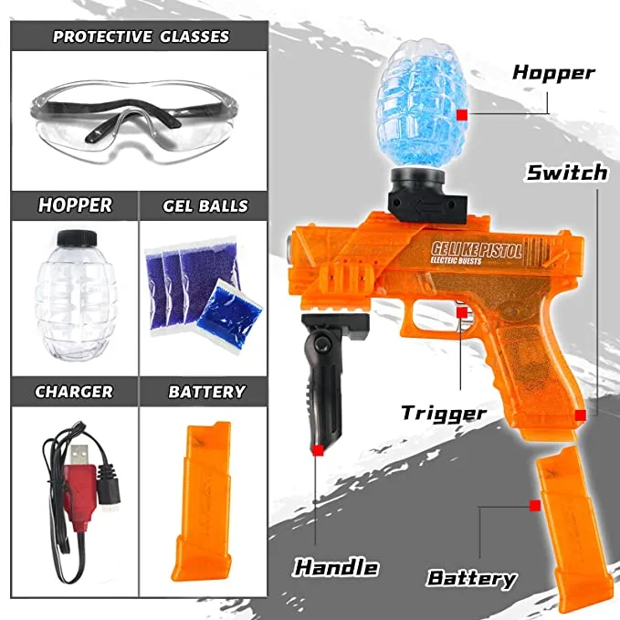 Splat Electric Gel Blaster,Glock Gel Blaster Splatter Ball,Splatter Ball,for Ages 12+