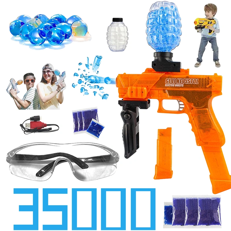 SplatrBall Glock Gel Blaster Auto Rechargeable Battery,Gift for Kidss,for Ages 12+