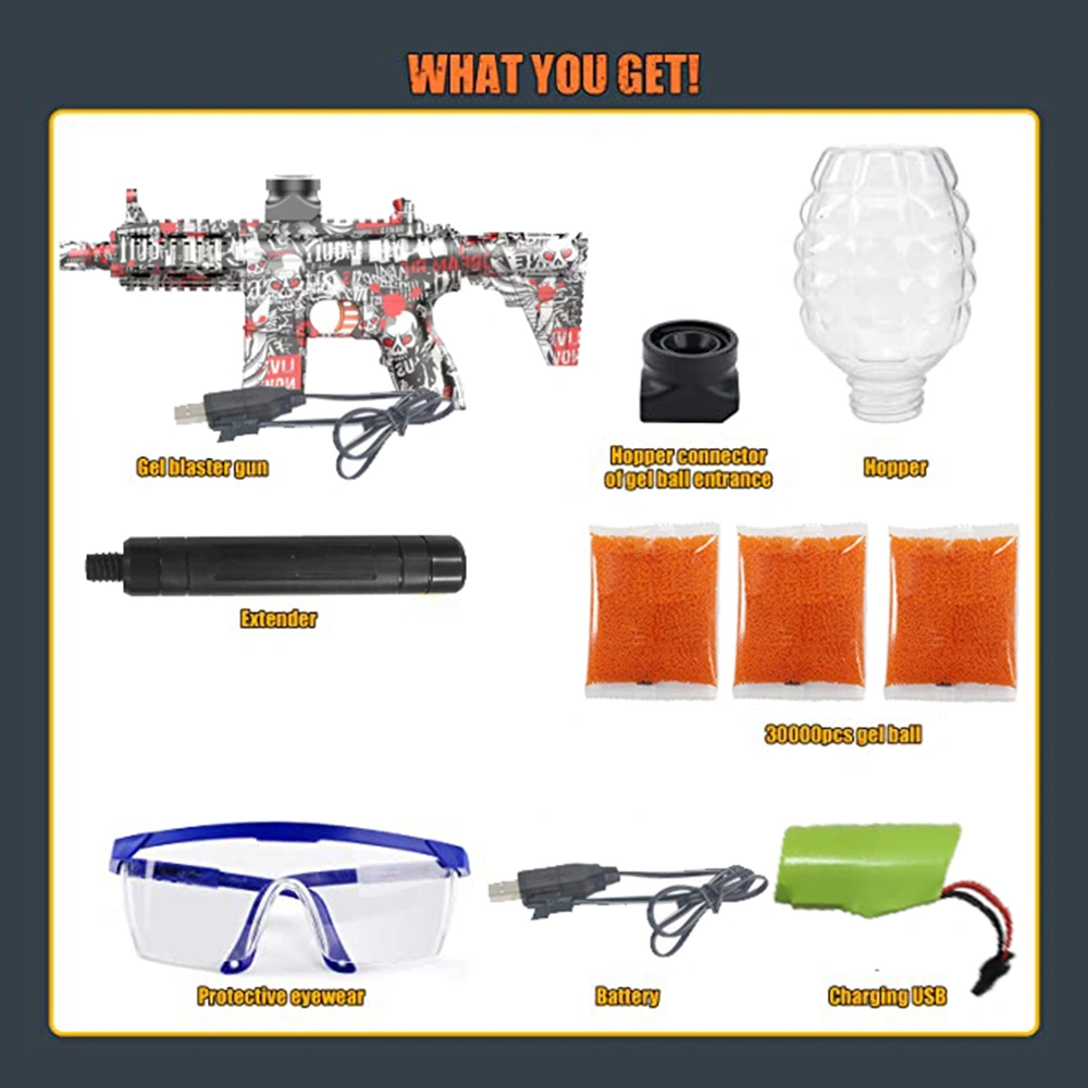 SplatrBall Glock Gel Blaster Splatter Ball Water Beads,for Electric Gel Ball Blaster,Gift for Kidss,for Ages 12+