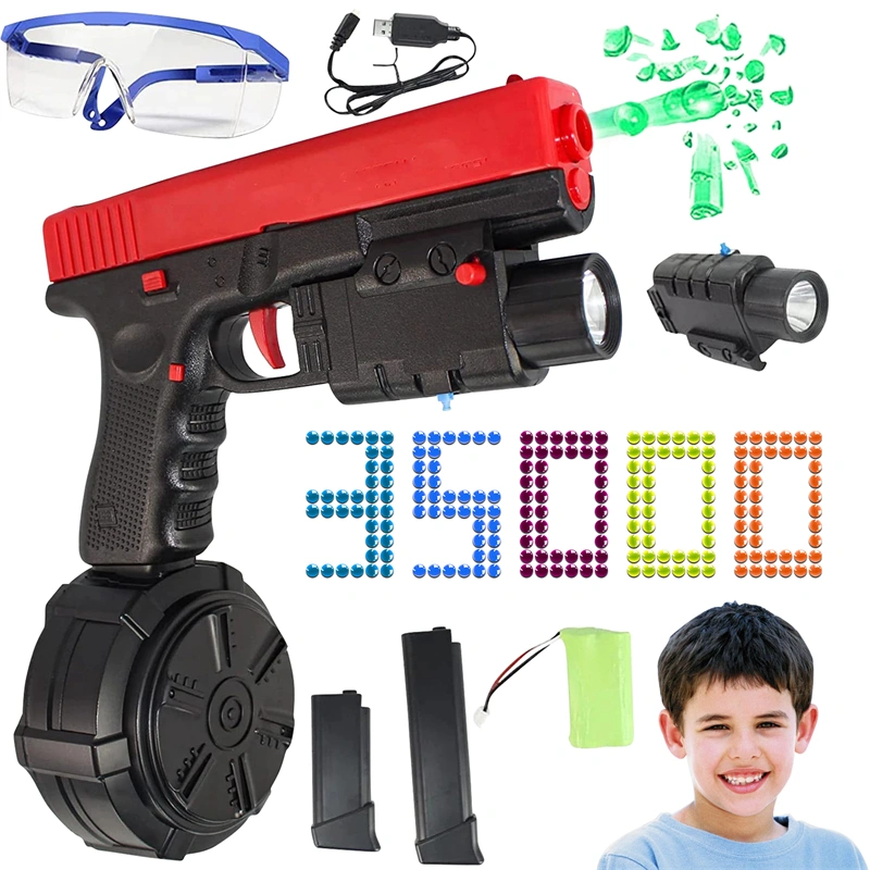 Splat Gel Ball Blaster Kit,Highly Assembled Toy for Outdoor Activities Games, for Kids,with 35000 Water Bead,for Ages 12+
