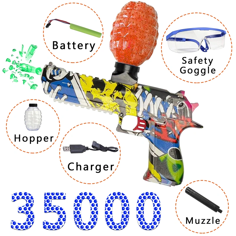 Gel blaster Gel blaster,SPLATR BALL Full Auto Rechargeable Battery,Gel blaster,for Ages 12+