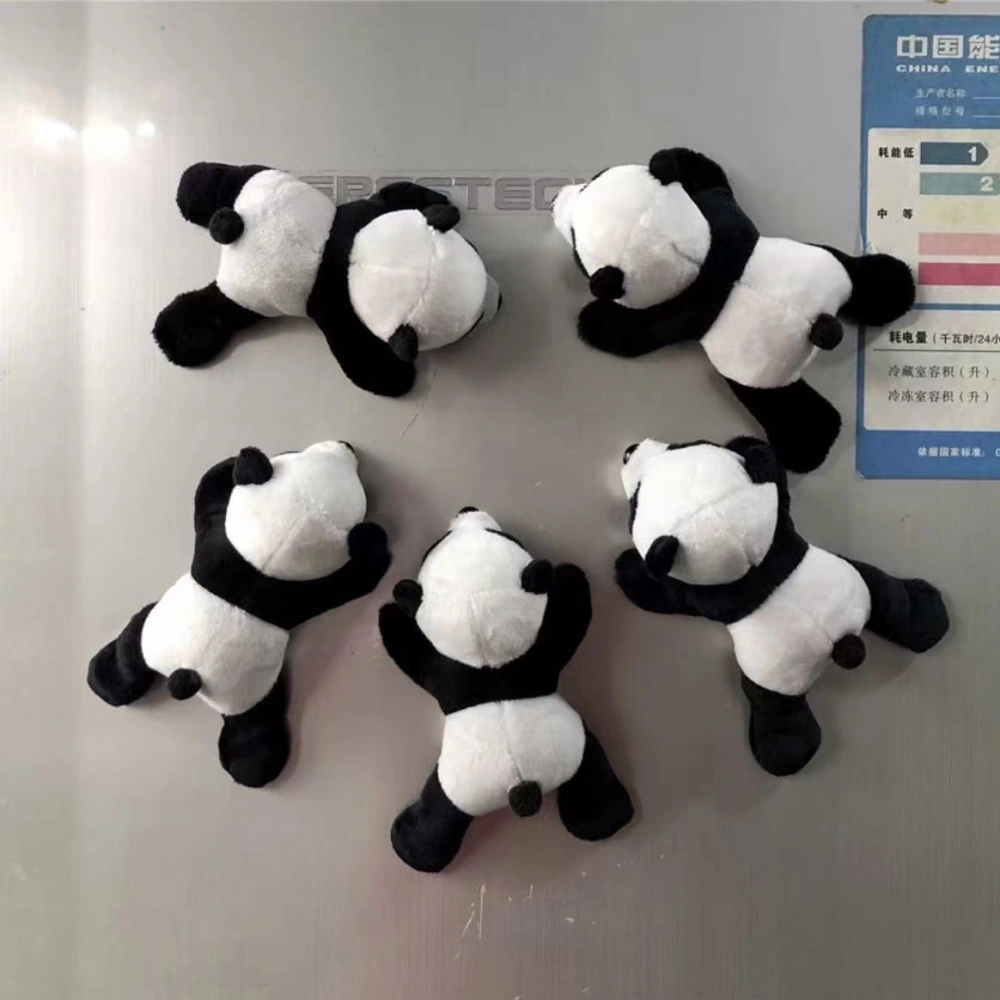 Panda Doll Refridgerator Magnets Cute Cartoon Plush