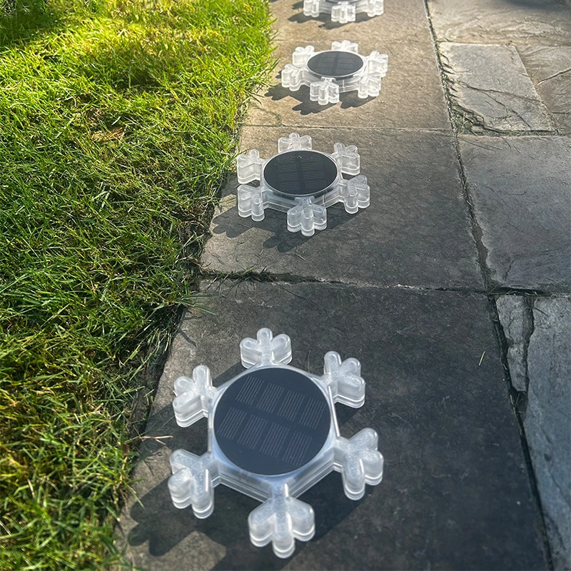 Christmas Solar Snowflake Lawn Lamp Outdoor