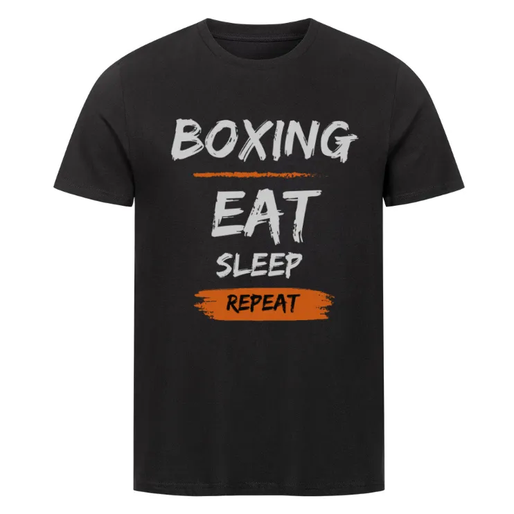 European And American Boxing Organic Shirt Digital Printing Casual Round Neck