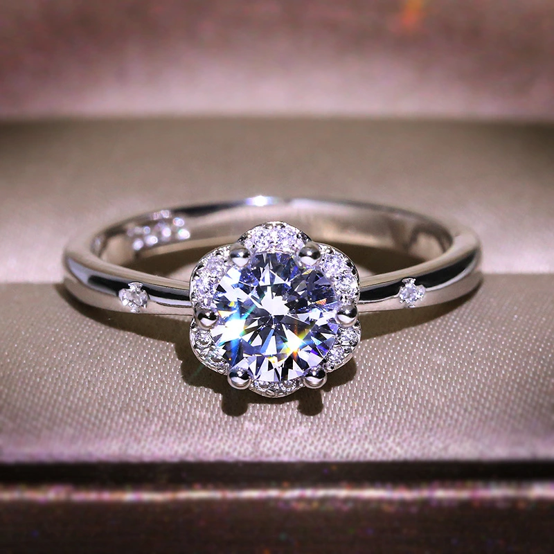 Simulation Diamond 1 Karat Female Ring