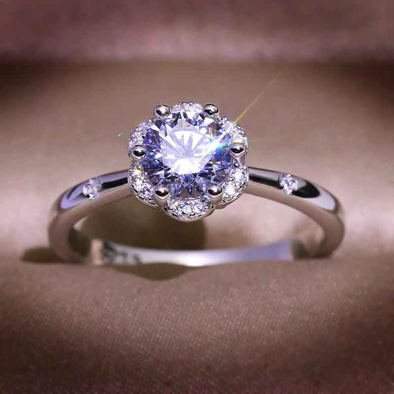 Simulation Diamond 1 Karat Female Ring