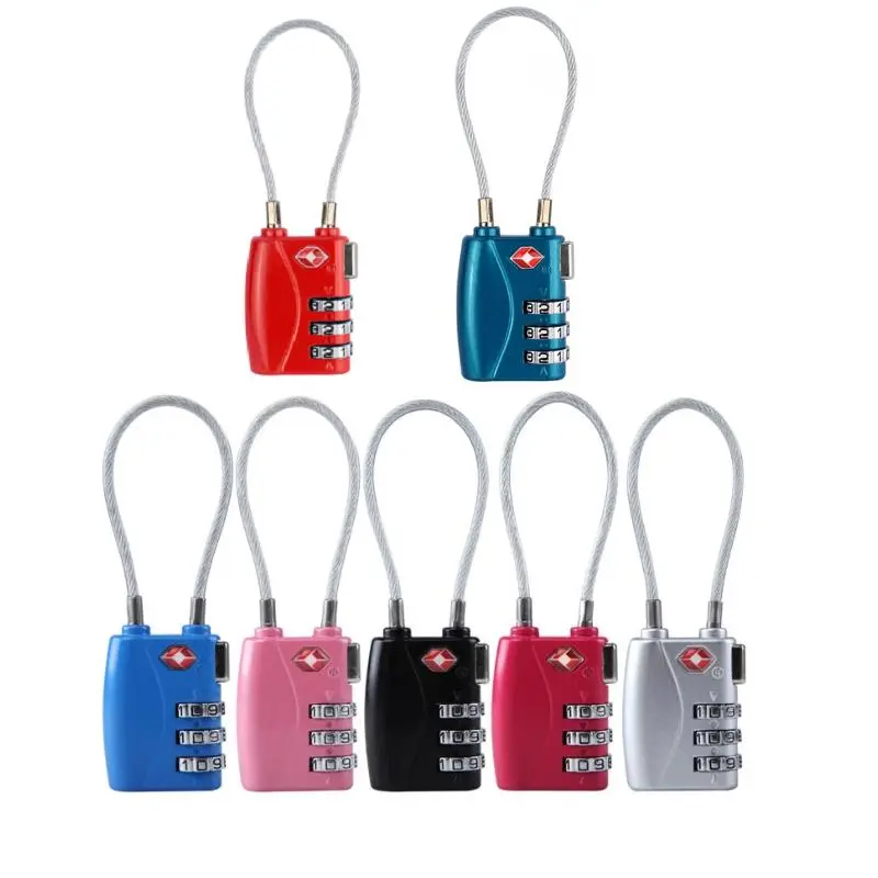 Portable Anti Theft Password Lock Mini Bag Small Padlock Customs Zinc Alloy