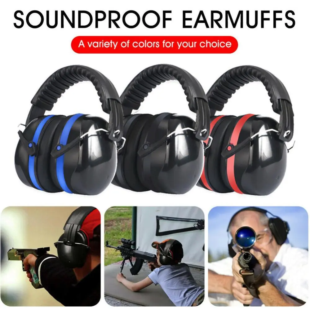 Protective Soundproof Earmuffs Anti-Noise Headphones Ear Protector Headset Sleep Learning Earbuds Mute Industrial Working Earmuffs