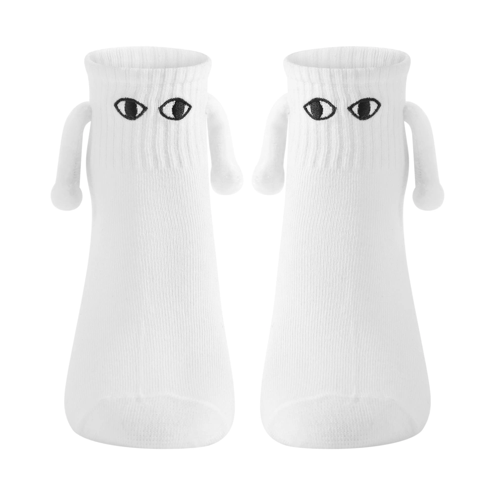 Couple Holding Hands Socks, Magnetic Sucktion 3D Doll Couple Socks