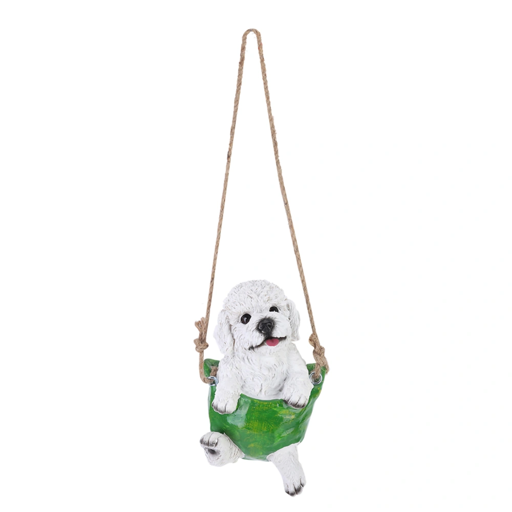 High Simulation Resin Garden Landscape Animal Swing Dog Lawn Figurine Decoration Craft