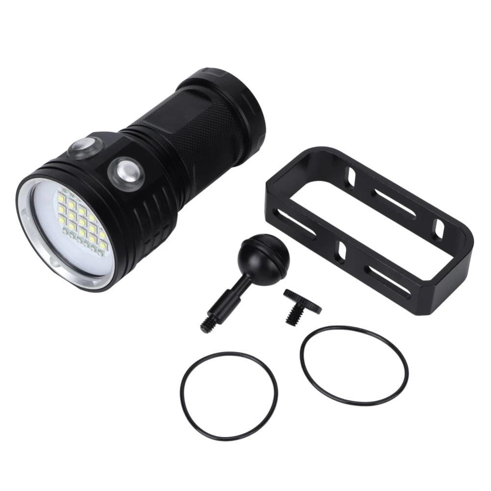 LED IP68 Waterproof Scuba Dive Light Super Bright Flashlight for Outdoor Under Water SportsB15