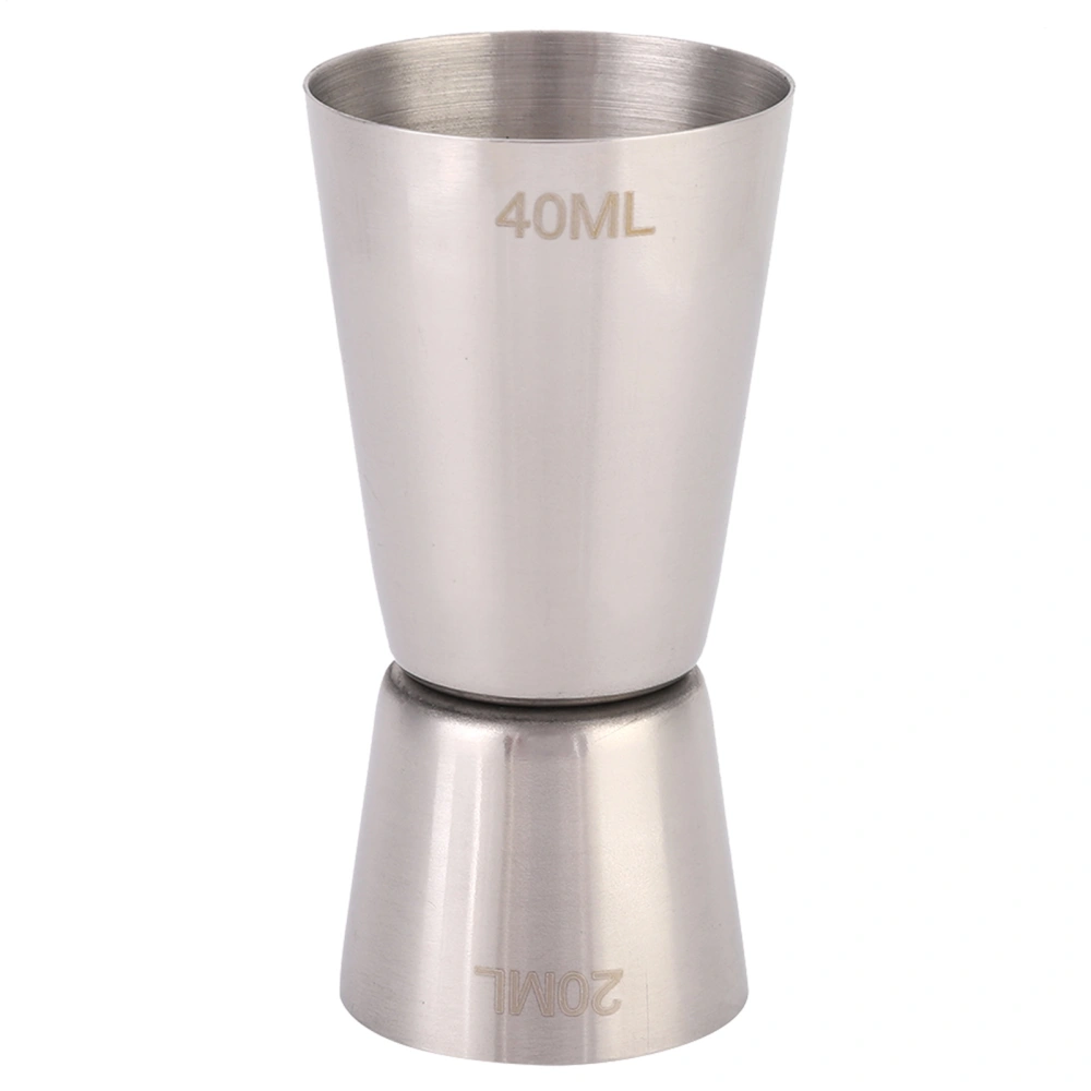 304 Stainless Steel Wine Tool Measuring Cup Double Cocktail Jigger for Bar (40/20cc)