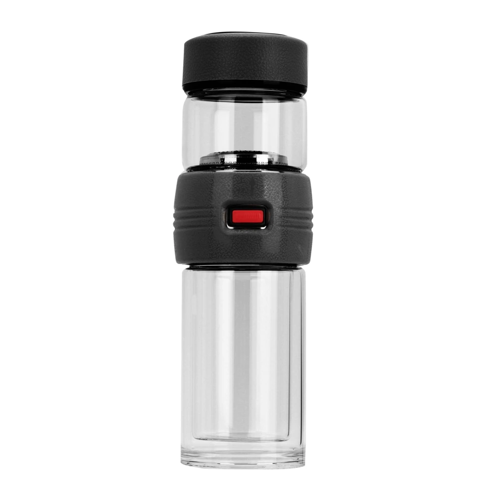 Double-Layer Glass Tea Cup Filter Portable Separation Cup Leakage-Proof Water Bottle(Back)