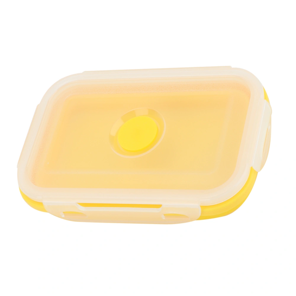 Student Silicone Lunch Box Silicone Collapsible Lunch Box Food Storage Container Set(540ml)