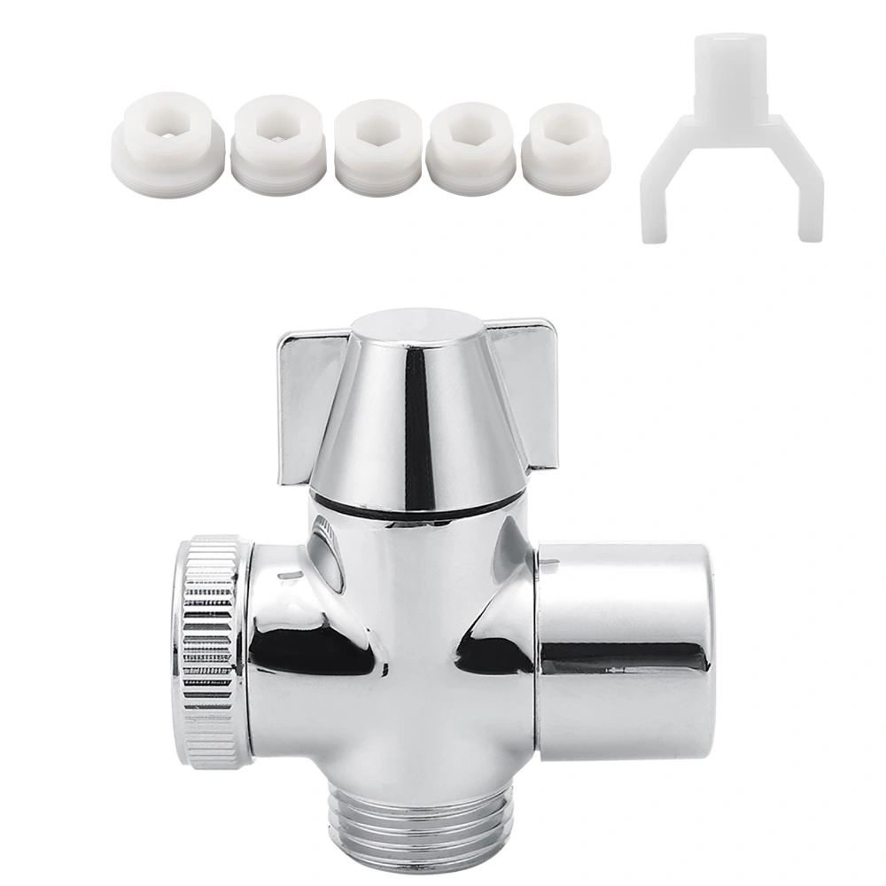 M22*1 Female Thread Water Faucet Adapter Diverter Three-way Connector for Home Bathroom