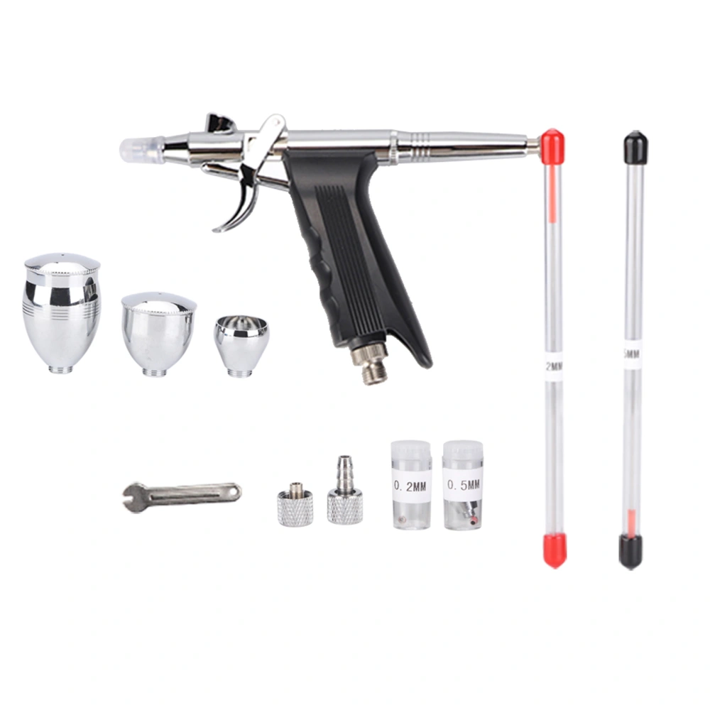 Dual Action Airbrush Compressor Kit Craft Cake Paint Art Sprayer Set Tools