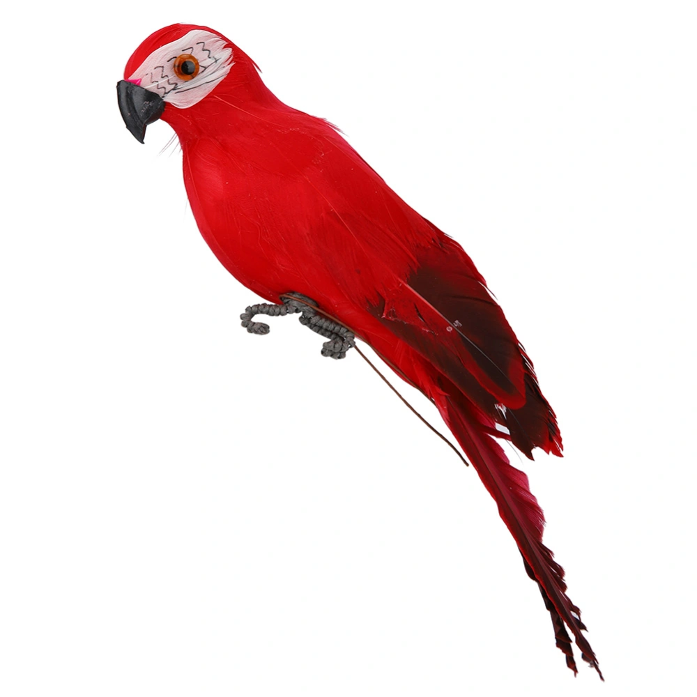 Simulation Feather Parrot Macaw Garden Home Decoration Fake Bird