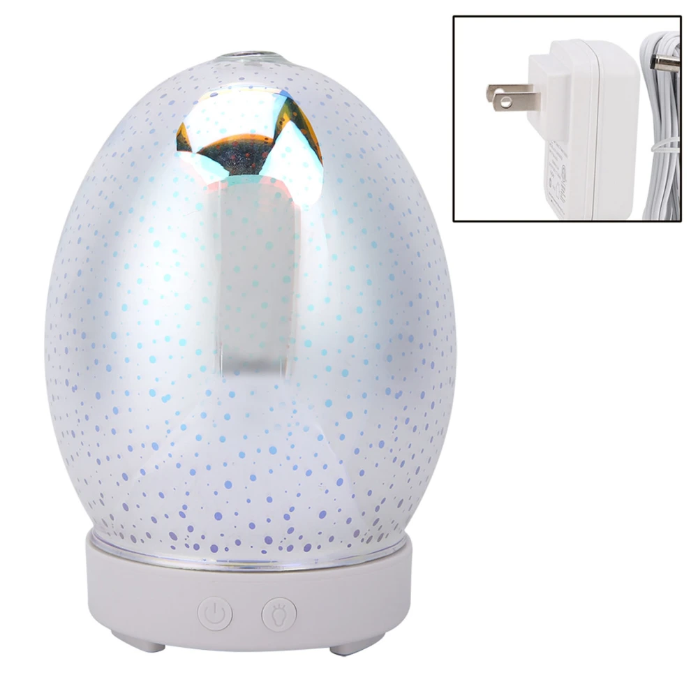 100ml Ultrasonic Aromatherapy Aroma Diffuser Humidifier LED Night Light (US Plug)